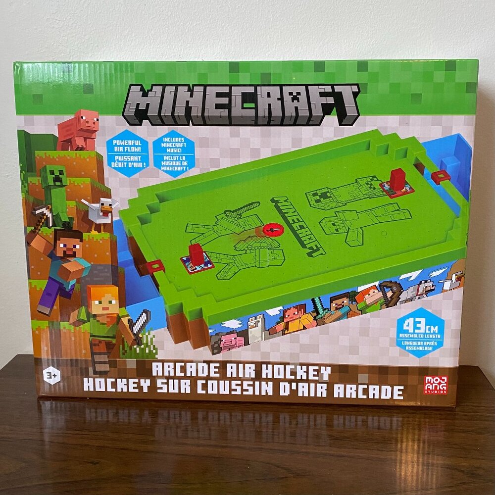 Minecraft Arcade Air Hockey Game Toy, SEALED NEW IN BOX, Kids Ages 3+